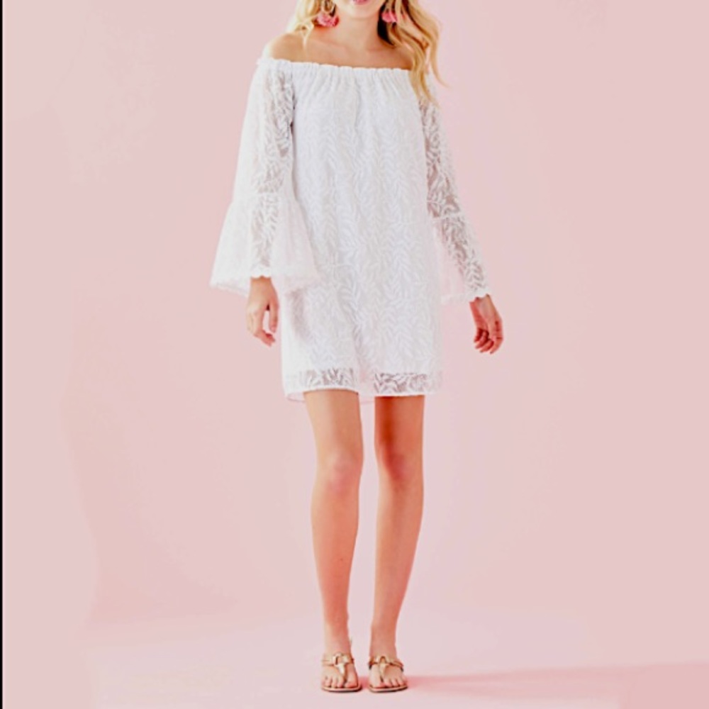 NWT Lilly Pulitzer “Nevie” Dress White Lace XL